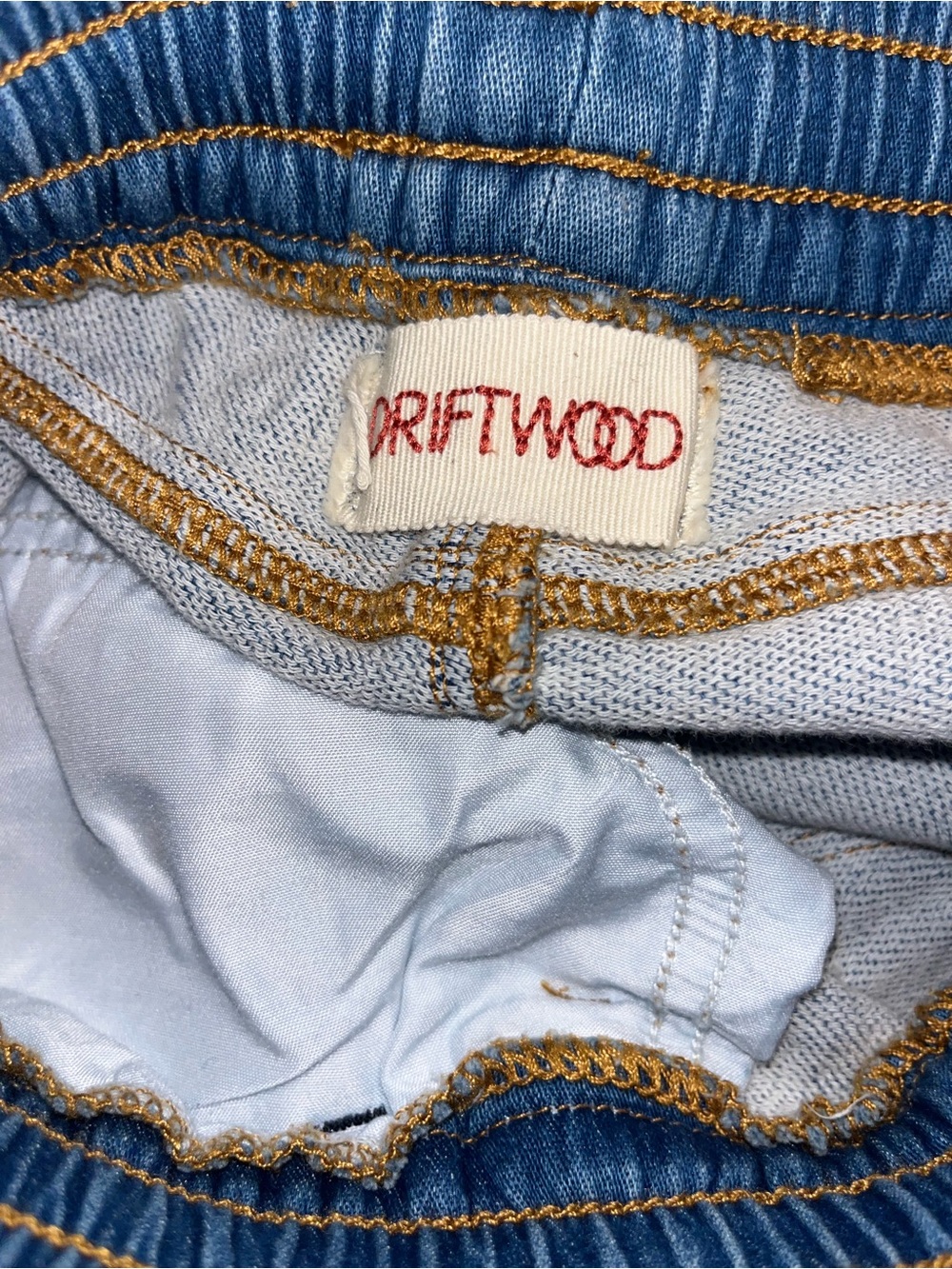 Driftwood Jeans Elastic Waist Embroidered Large - Picture 6 of 6